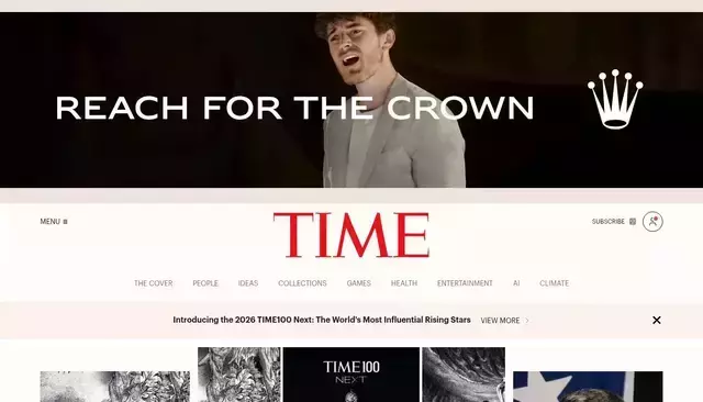 time.com homepage screenshot