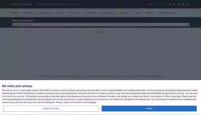 trustedreviews.com homepage screenshot