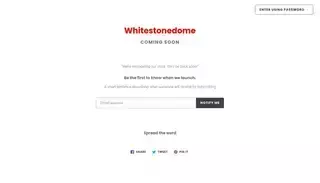 Whitestone Dome Whitestonedome – Opening Soon