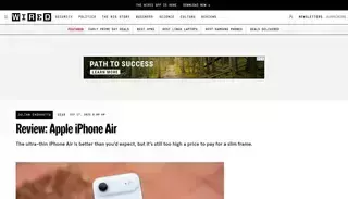 Wired Apple iPhone Air Review: Better Than Expected | WIRED