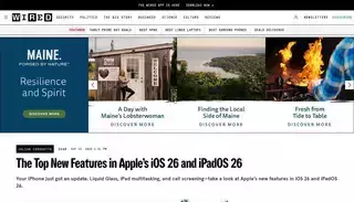 Wired The Top New Features in Apple’s iOS 26 and iPadOS 26 | WIRED