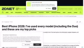 Zdnet Best iPhone 2026: I compared the top models and found the best options for you | ZDNET