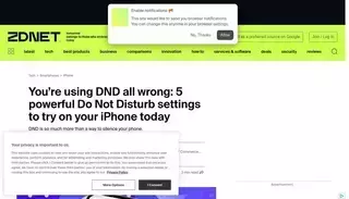 Zdnet You're using DND all wrong: 5 powerful Do Not Disturb settings to try on your iPhone today | ZDNET