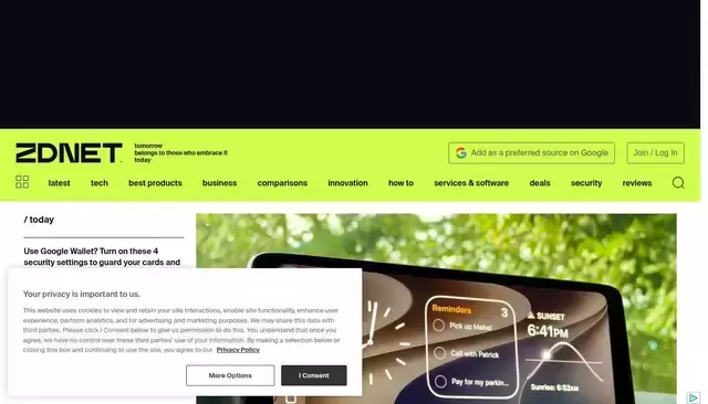 zdnet.com homepage screenshot